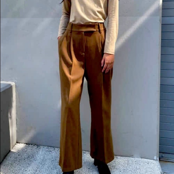 OAK + FORT Pants - COPY - Oak + Fort Straight Trouser Pant in Coffee Liqueur